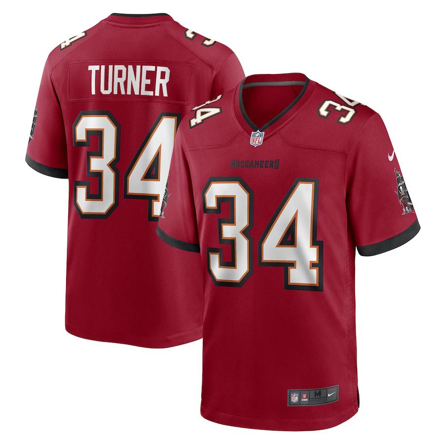 Men Tampa Bay Buccaneers #34 Nolan Turner Nike Red Game Player NFL Jersey